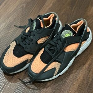 Black and Orange Athletic Sneakers